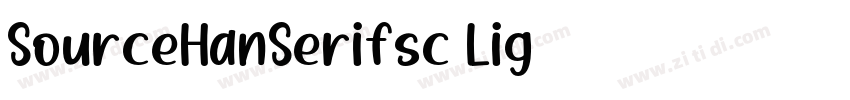 SourceHanSerifsc Lig字体转换